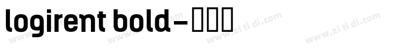 logirent bold字体转换